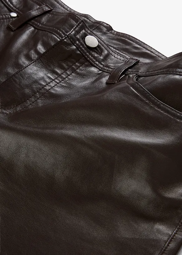 Pantalon en cuir d&rsquo;agneau nappa, bonprix