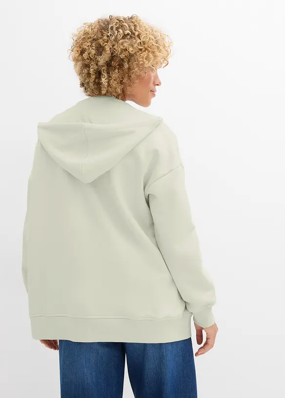Sweat zipp&eacute; &agrave; capuche, bonprix