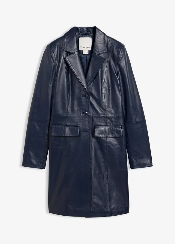 Manteau court en cuir d&rsquo;agneau nappa, bonprix