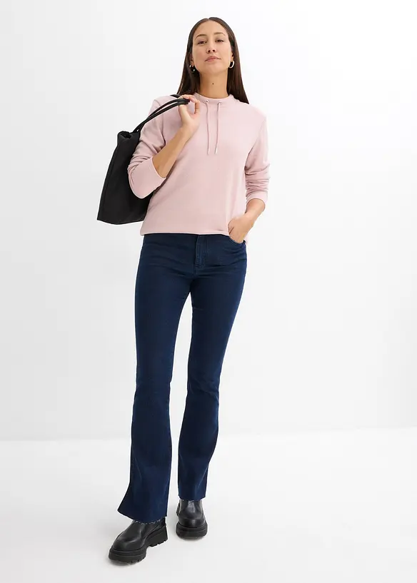 Sweat-shirt avec base fendue, bonprix