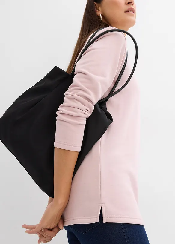 Sweat-shirt avec base fendue, bonprix