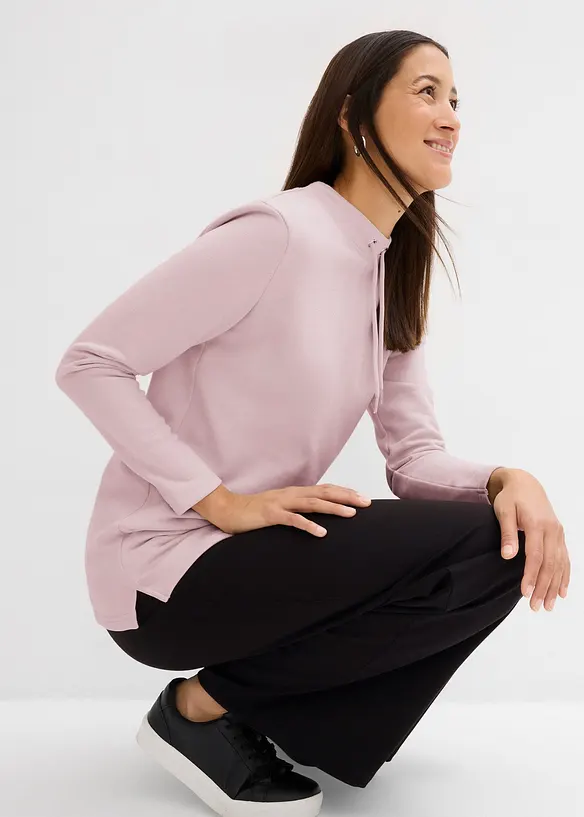 Sweat-shirt avec base fendue, bonprix