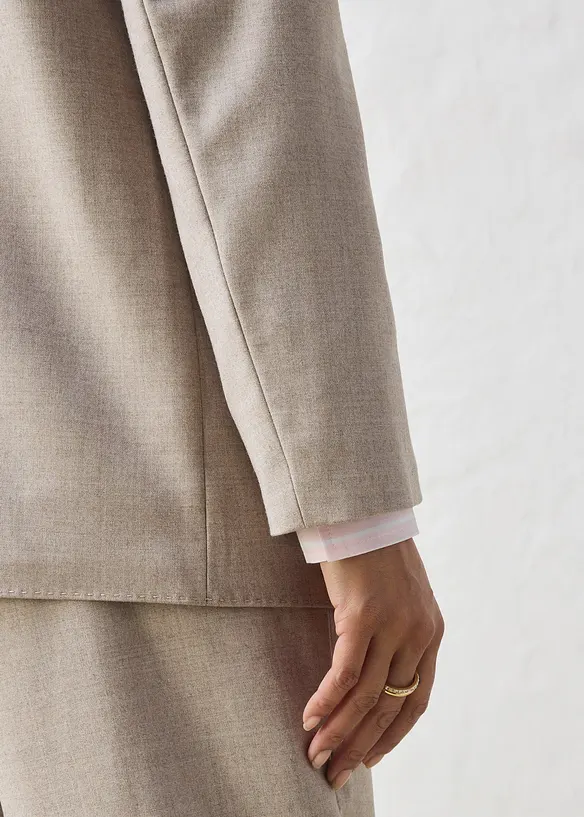 Blazer doux sans col, bonprix