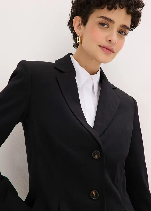 Blazer &agrave; plis couch&eacute;s, bonprix