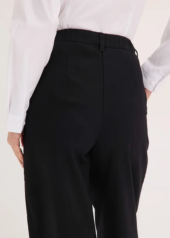 Pantalon barrel &agrave; pinces, bonprix
