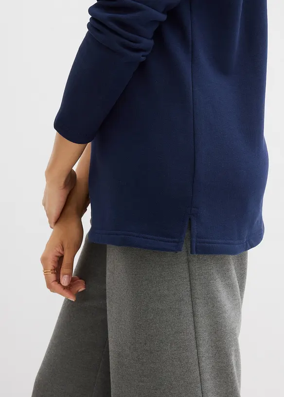 Sweat-shirt avec base fendue, bonprix