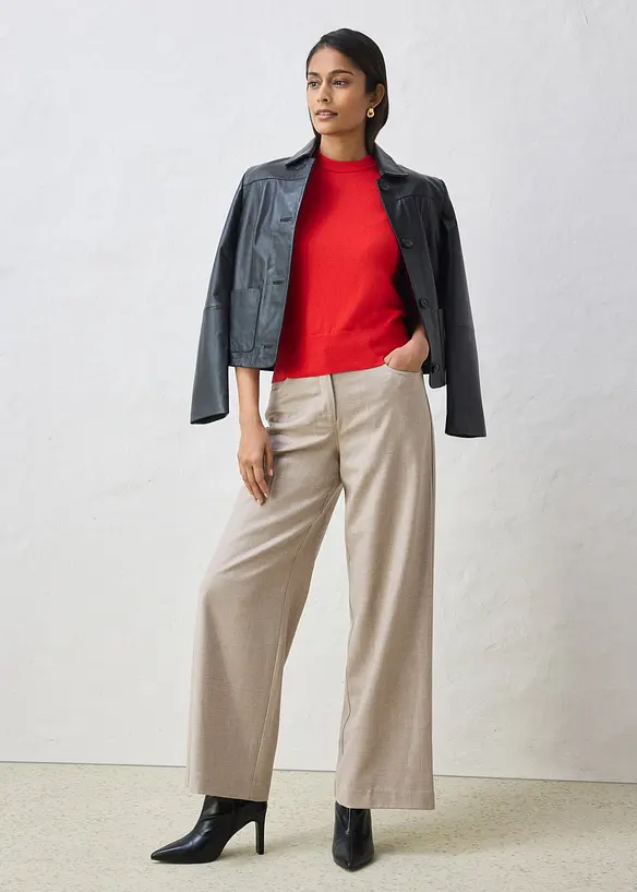 Pull coton et soie, bonprix