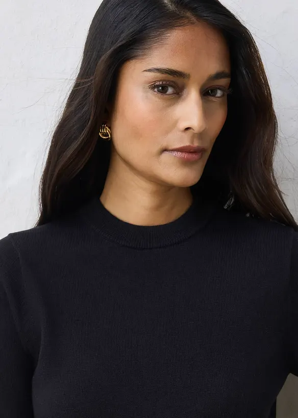 Pull coton et soie, bonprix