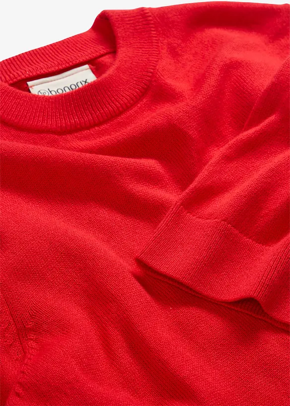 Pull coton et soie, bonprix