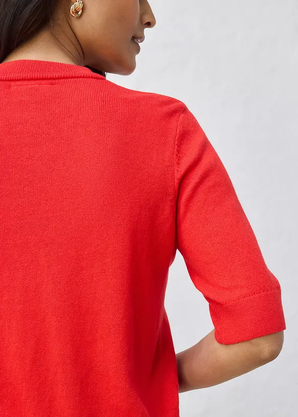 Pull coton et soie, bonprix