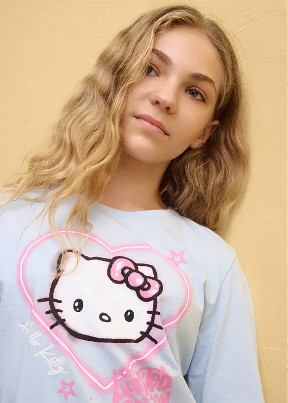 T-shirt manches longues Hello Kitty 100% coton, Hello Kitty