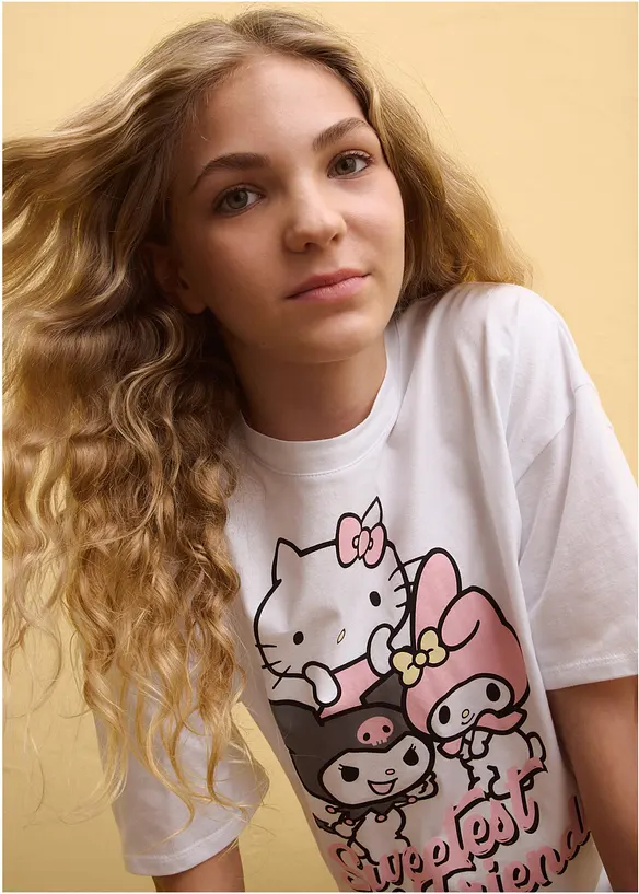 T-shirt oversize Hello Kitty 100% coton, Hello Kitty