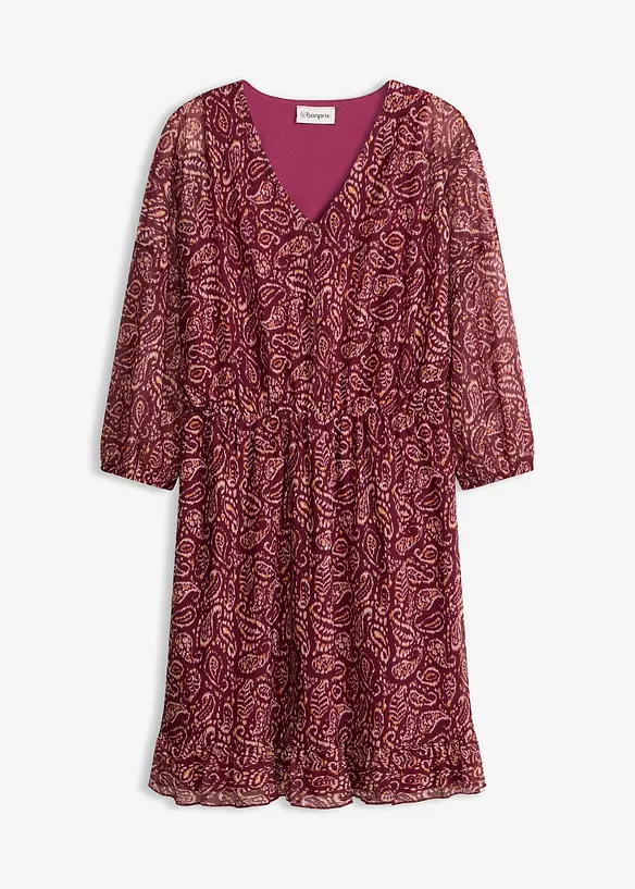 Robe en jersey et mesh fin, bonprix