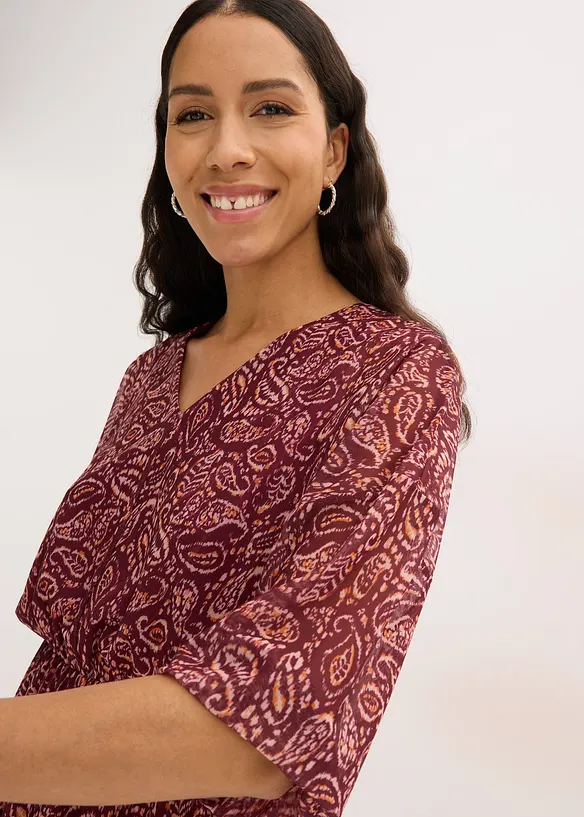 Robe en jersey et mesh fin, bonprix