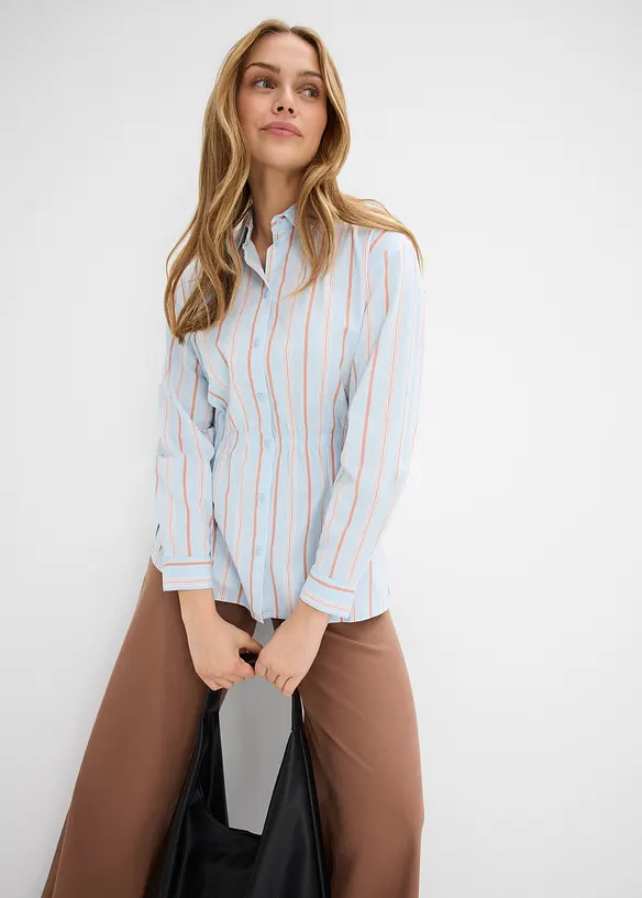 Chemisier en popeline de coton extensible, bonprix