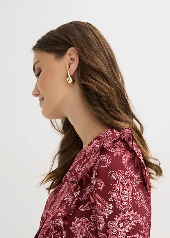 Blouse &agrave; volants et smocks, bonprix