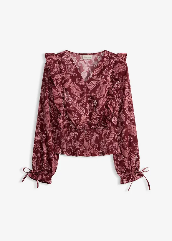 Blouse &agrave; volants et smocks, bonprix