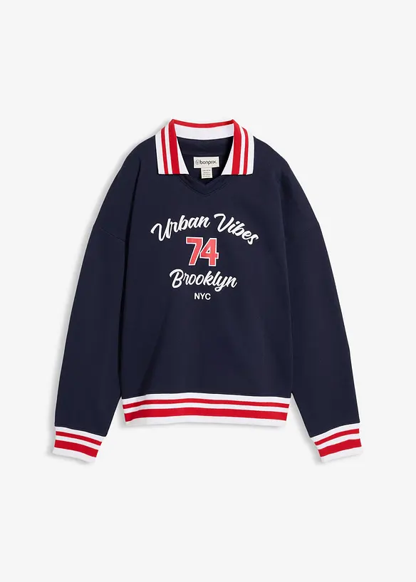 Sweat oversize 100% coton, bonprix