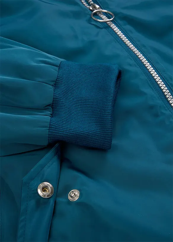 Blouson aviateur large &agrave; doublure l&eacute;opard, bonprix