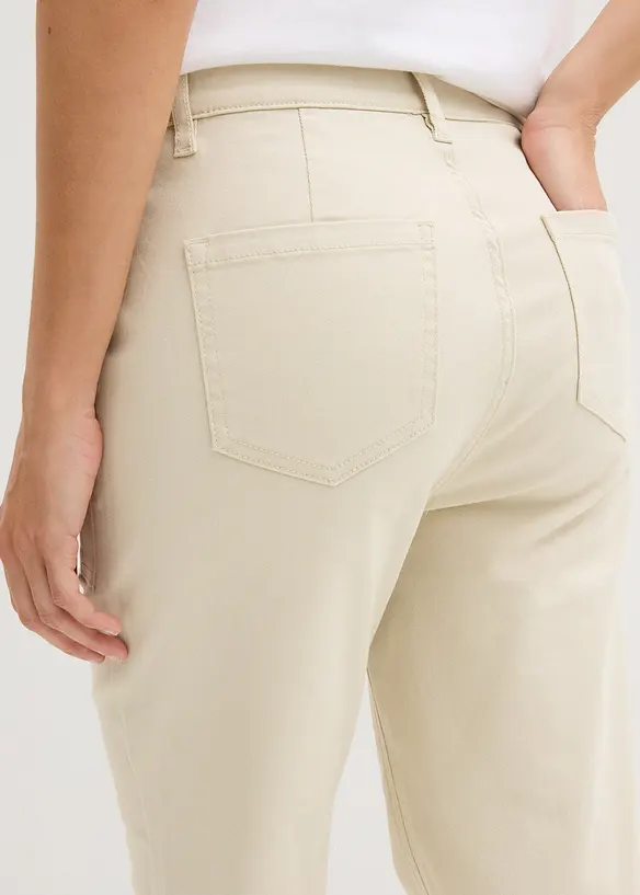 Pantalon en twill raccourci, bonprix