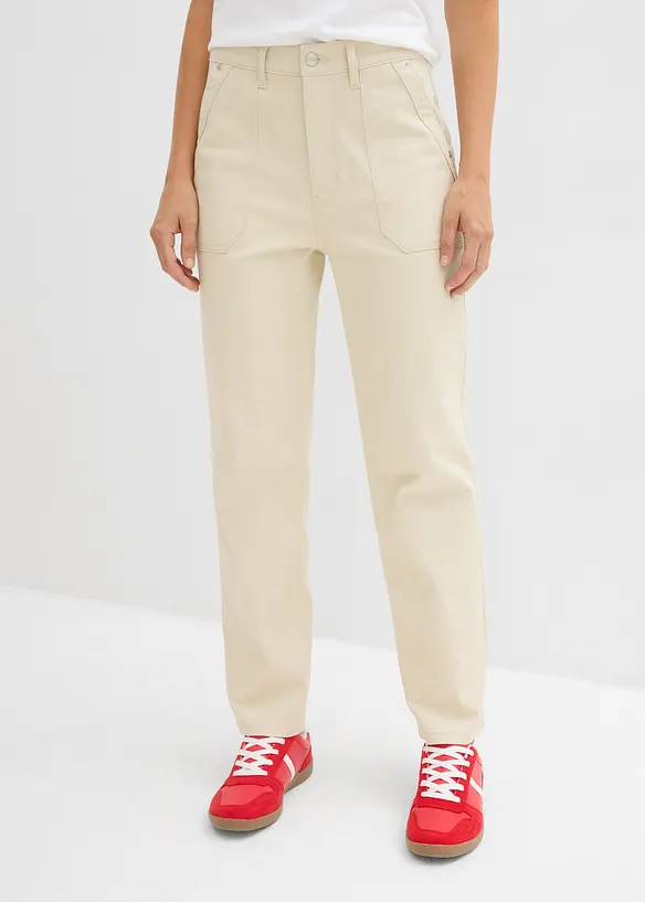 Pantalon en twill raccourci, bonprix