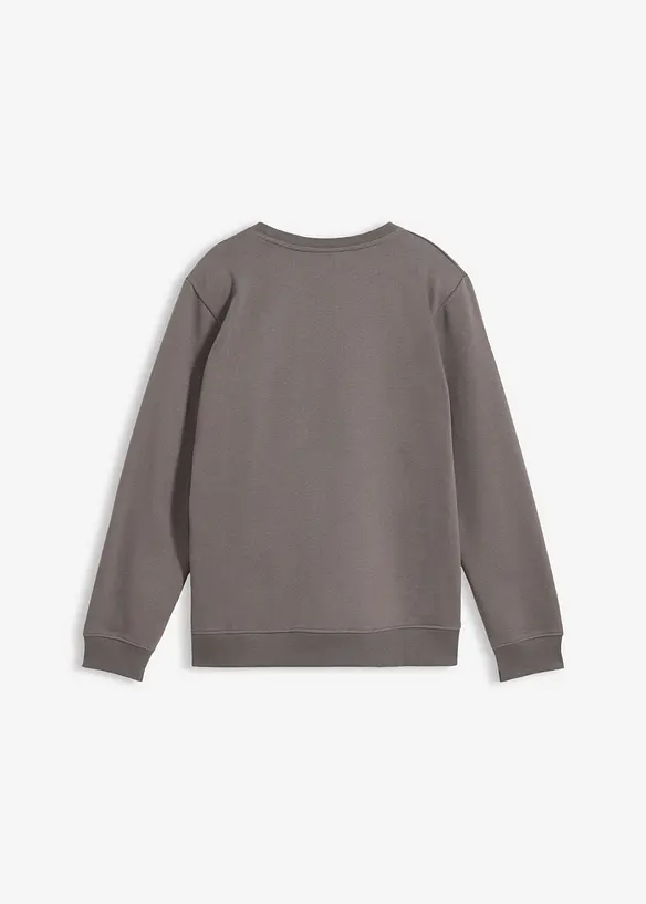 Sweat-shirt doux en coton m&eacute;lang&eacute;, bonprix