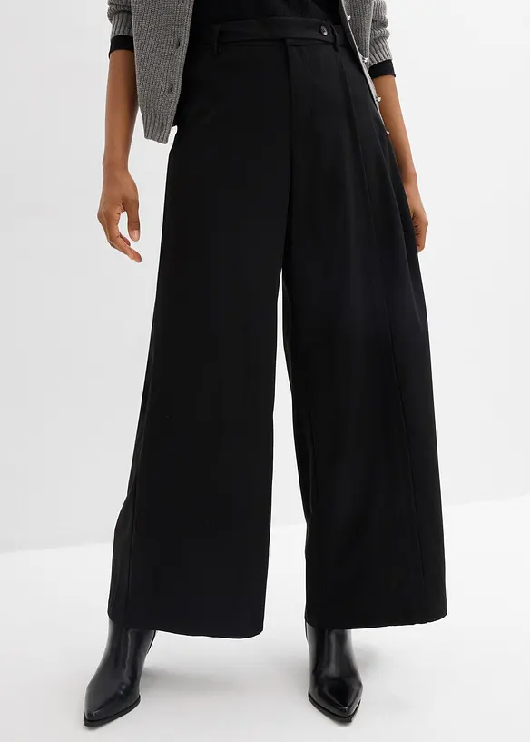 Pantalon large &agrave; taille &eacute;lastiqu&eacute;e, bonprix