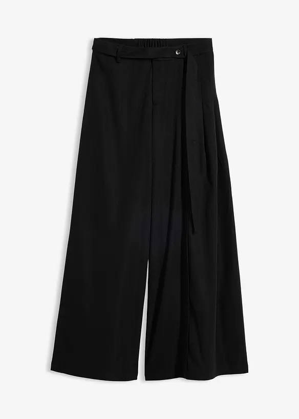 Pantalon large &agrave; taille &eacute;lastiqu&eacute;e, bonprix