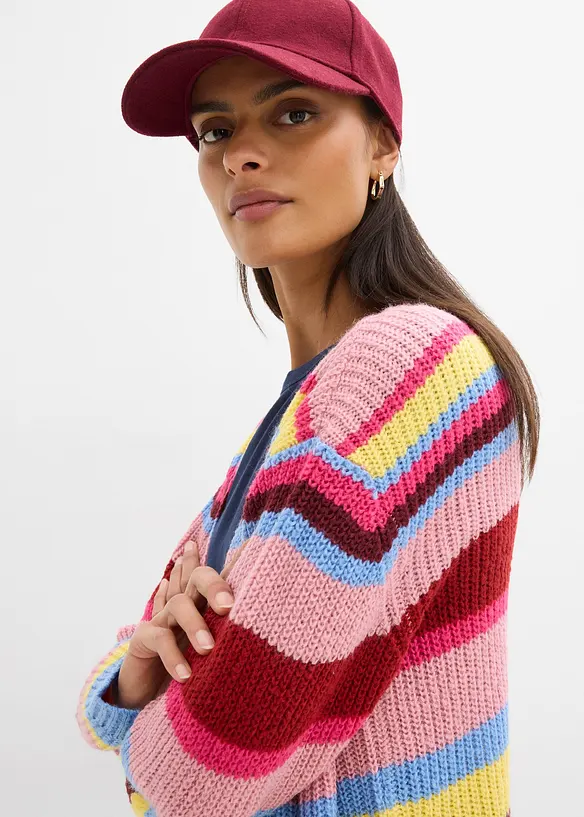 Gilet en maille oversize, bonprix