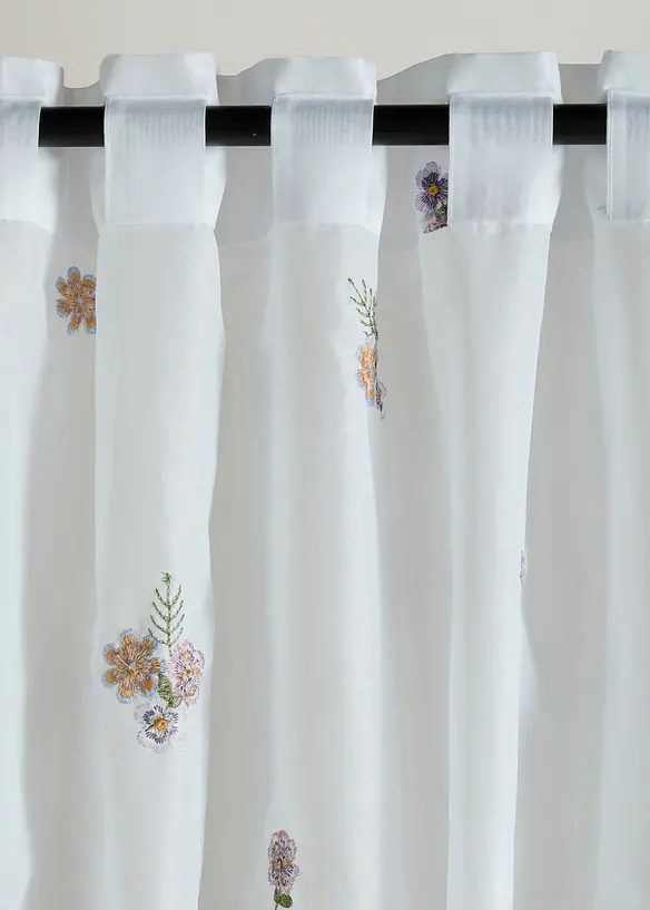 Voilage avec broderies (1 pce), bonprix