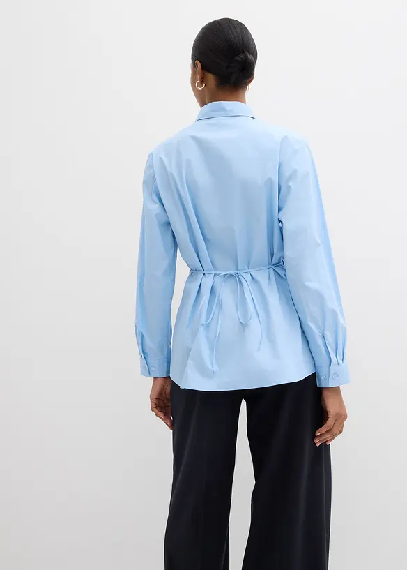 Blouse avec lien &agrave; nouer, bonprix
