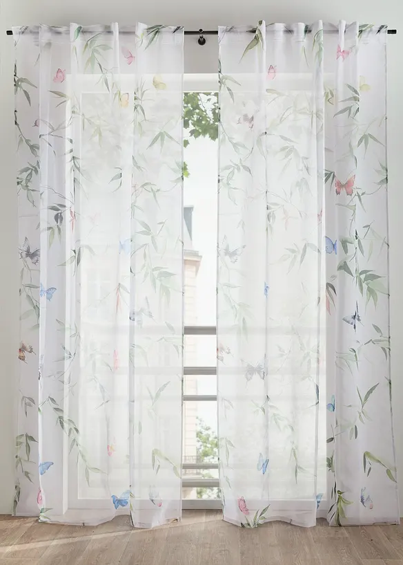 Voilage &agrave; imprim&eacute; floral (1 pce), bonprix