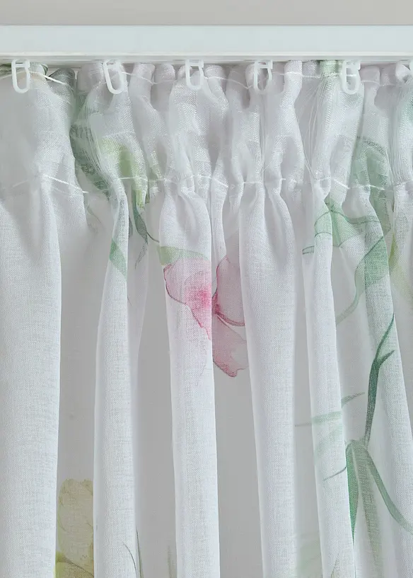 Voilage &agrave; imprim&eacute; floral (1 pce), bonprix