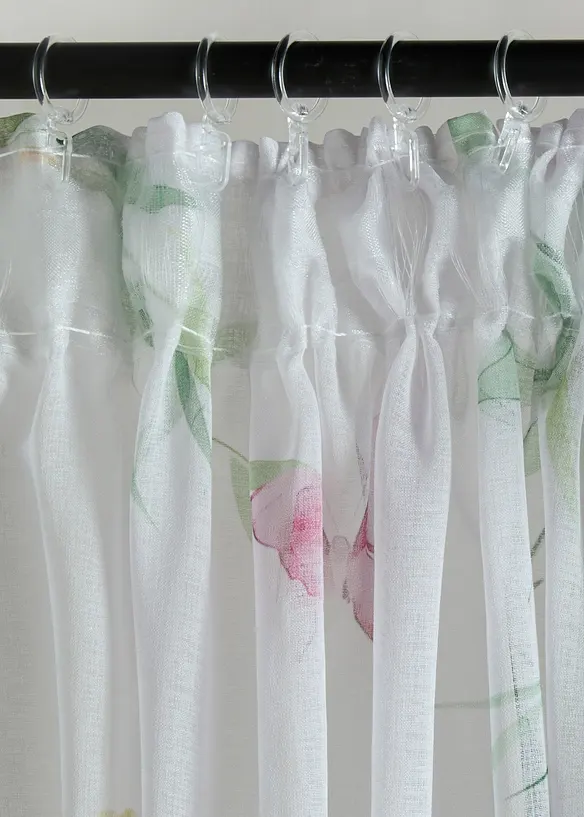 Voilage &agrave; imprim&eacute; floral (1 pce), bonprix