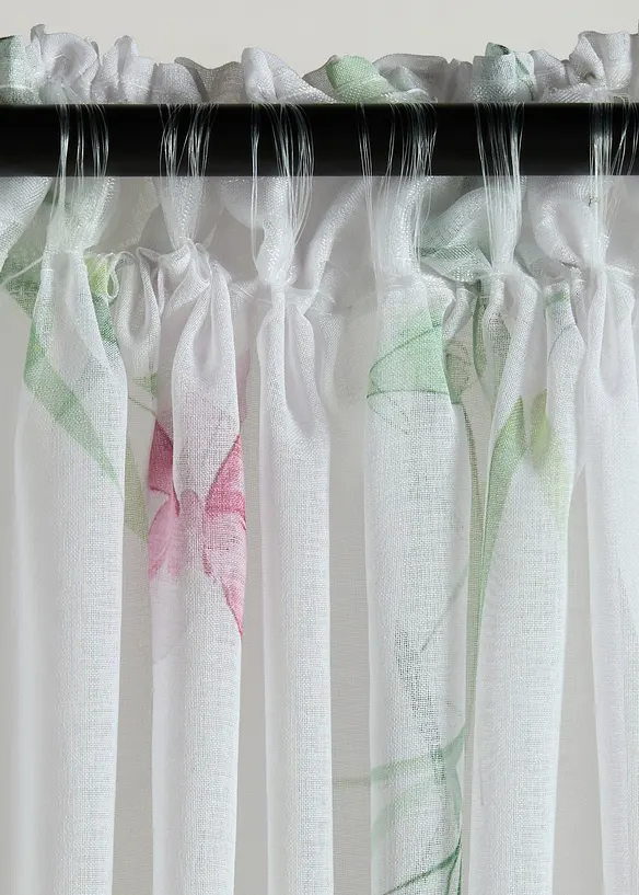 Voilage &agrave; imprim&eacute; floral (1 pce), bonprix