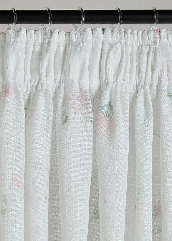 Voilage &agrave; imprim&eacute; floral (1 pce), bonprix