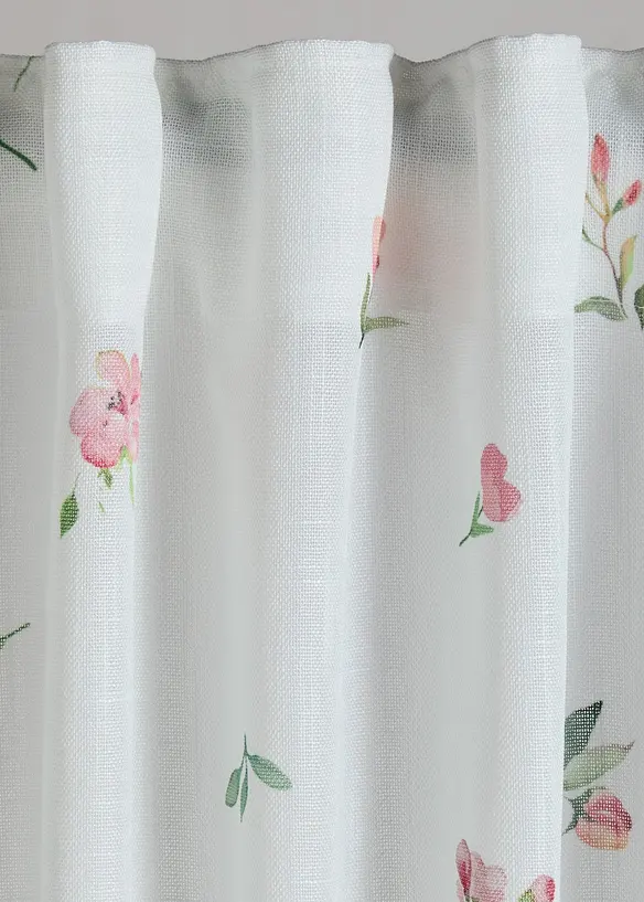 Voilage &agrave; imprim&eacute; floral (1 pce), bonprix