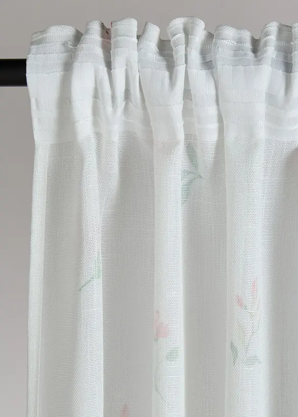 Voilage &agrave; imprim&eacute; floral (1 pce), bonprix