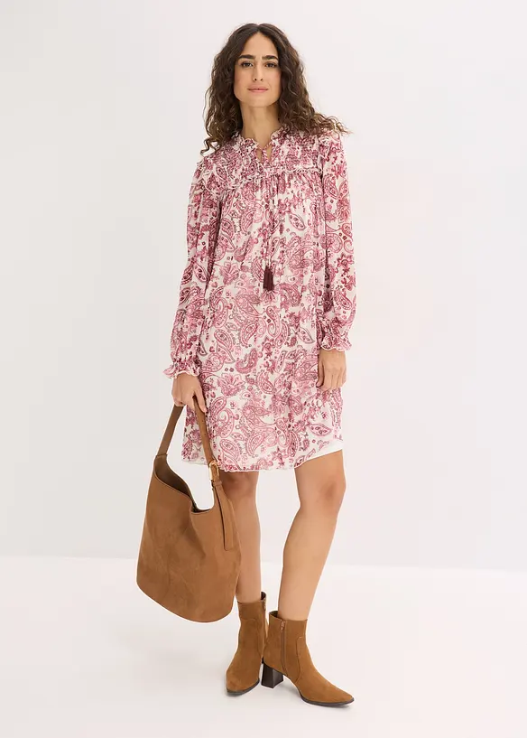 Robe-tunique en mesh doux, bonprix