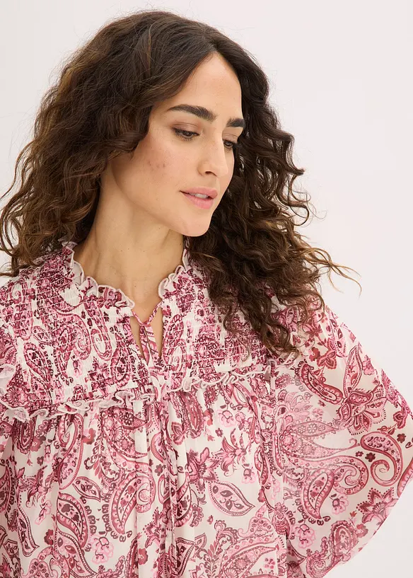 Robe-tunique en mesh doux, bonprix