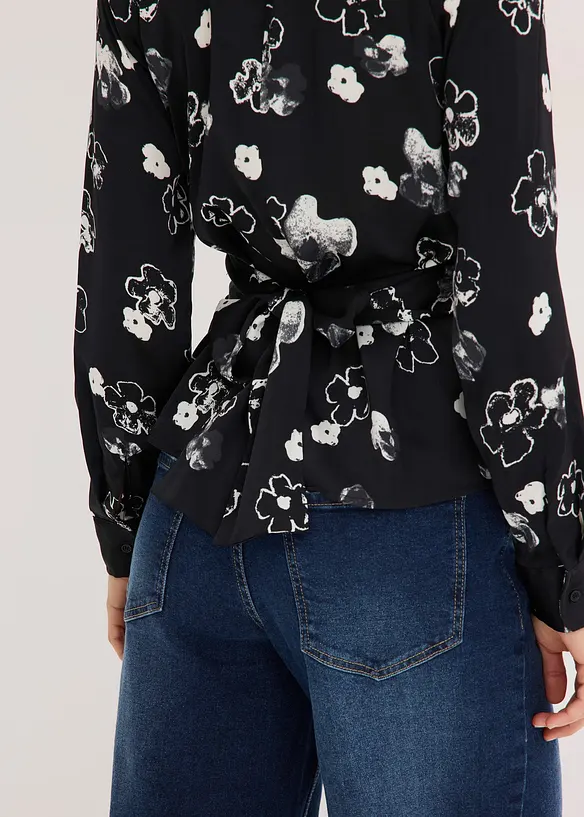 Blouse en satin fluide, bonprix