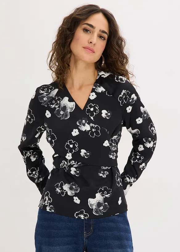 Blouse en satin fluide, bonprix