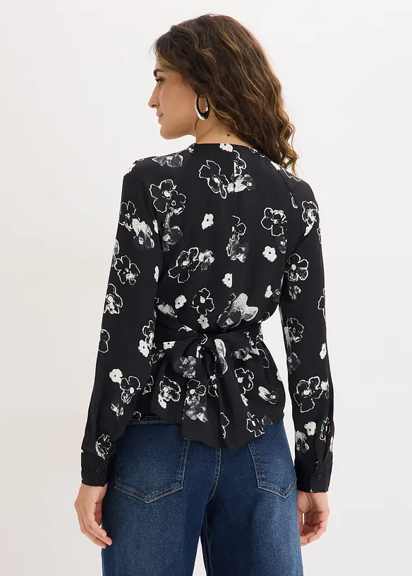 Blouse en satin fluide, bonprix