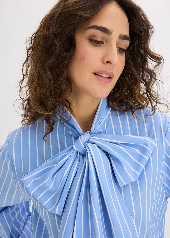 Chemisier &agrave; col lavalli&egrave;re, bonprix