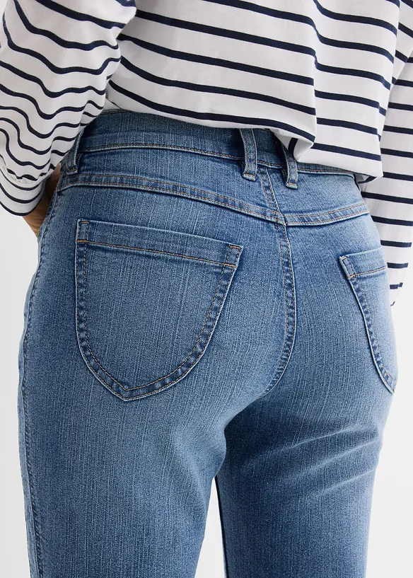 Jean droit taille haute, bonprix