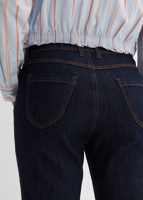 Jean droit taille haute, bonprix