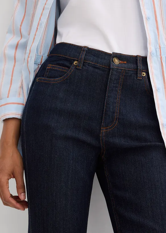 Jean droit taille haute, bonprix