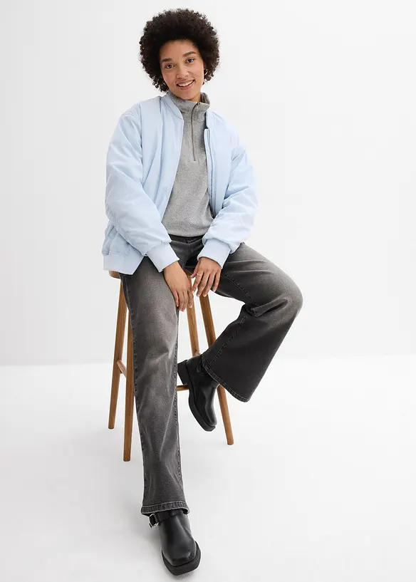 T-shirt manches longues en &eacute;ponge, bonprix