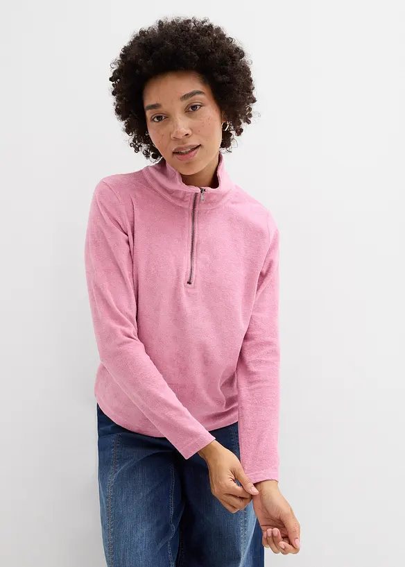 T-shirt manches longues en &eacute;ponge, bonprix