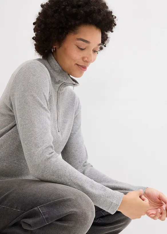 T-shirt manches longues en &eacute;ponge, bonprix